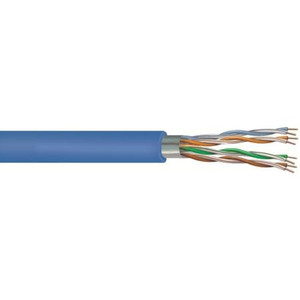 Ventev Cat6A Booted Patch Cable 5 ft length with Blue Jacket .