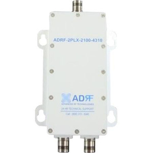 ADRF 2100 duplexer. 2110-2155 MHz transmit 1710-1755 MHz receive. 4.3-10 female connectors. ADRF-2PLX-2100-4310
