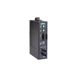 MOXA Industrial RS-232/422/485 to Fiber Optic Converter, ST Single mode, with 2kV 2-way Galvanic Isolation, -40 to 85Cl