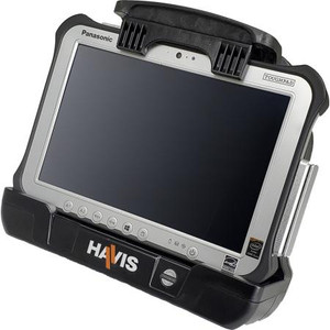 HAVIS Toughbook Certified Docking Station for Panasonic Toughpad FZ-G1 tablets with Power Supply and Dual Pass-through Antenna Connection