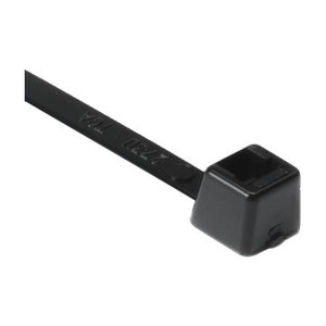 HELLERMANNTYTON Standard Cable,Tie 8" Long 50lb Tensile Strength, PA66 Black (Pack of 100) .