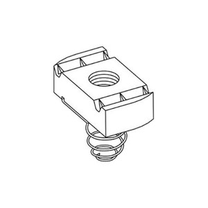 COOPER B-LINE Spring nut 5/8"-11 thread, 3/8" nut. 100 units. .