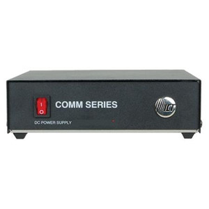 ICT Comm Series DC power supply. 100-130 VAC input. 13.8VDC output. 12 amps peak. 7.1" wide. .