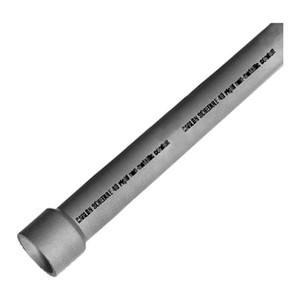 MULTIPLE 075 Sch40 PVC Conduit 3/4 Inch Non-Metallic Conduit, Belled End, 10 ft Gray .