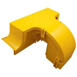 COMMSCOPE FiberGuide 4-Inch Express Exit Single Rear Hinged Cover for 4 x 4 Raceway, yellow .