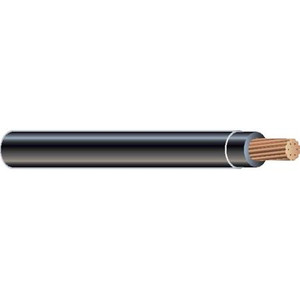 SOUTHWIRE 12 AWG Black THHN,Wire, 1ft .