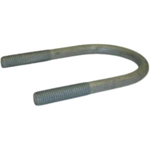 VALMONT Hardware, U-Bolts 2-1/2in W x 4-1/2in L, Galvanized .