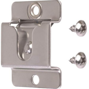 NEWMAR spring stainless steel microphone clip. Slide mic down to hang up and pull up to release. For #10 Mounting Holes. .