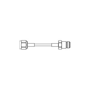 COMBA Jumper, NM/NF, 3FT, DC-6GHz, 0.141 Red Jacket, Plenum rated .