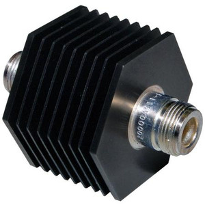 BIRD RF coaxial attenuator. 10 watts, 3dB nominal attenuation. N female to N female connectors. .