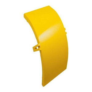 COMMSCOPE FiberGuide Snap-on Cover for 90 Degree Down Elbow 4 in x 4 in, Yellow .