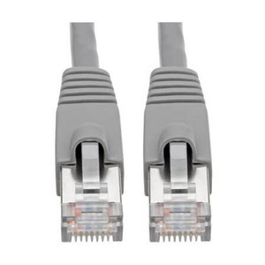 TRIPPLITE Cat6a 10G-Certified Snagless Shielded STP Ethernet Cable (RJ45 M/M), PoE, Gray, 3 ft. .