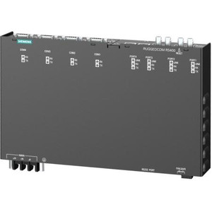 RUGGEDCOM 4 port Device Server 24VDC DIN rail mounting 100FX singlemode ST, 4x RS232 via DB9 6GK6040-0AT21-0BA0-Z A12+B00+C00