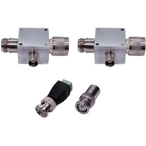 COMBA Bias-T Kit with 2x Bias-T, 1x 50 Ohm Termination, 1x BNC to twin-lead adapter .