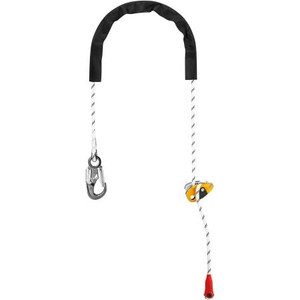 PETZL Adjustable work positioning lanyard with HOOK connector .