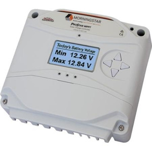 MORNINGSTAR 25A Prostar MPPT solar controller with optional meter. .