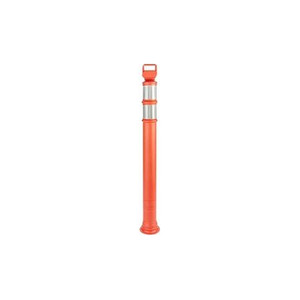 ULINE Weighted Delineator Post without Base - 45in, Orange with 3in Reflective Bands for Visibility. Base Not Included .