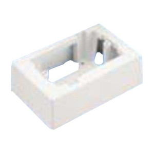 PANDUIT Single Gang Low Voltage 1-piece Outlet Box with Adh. .