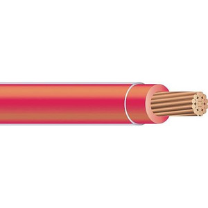 HARGER #8-19R THHN Red insulated copper ground wire. .