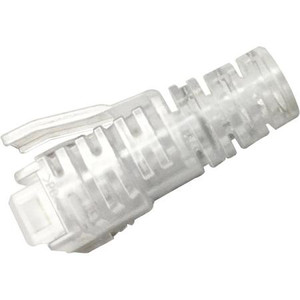 COMMSCOPE Modular Plug Shielded Slim-Line Boot for Category 6A/6 and Category 5e EMT Plugs, 5.7 to 7.0 mm, transparent