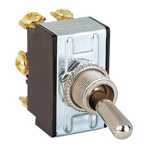 GRAINGER Toggle Switch, Heavy Duty, DPDT, On/On .