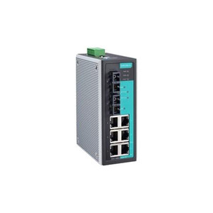 Entry-level managed Ethernet switch w/ 6 10/100BaseT(X) ports, + 2 100BaseFX single-mode ports with SC connectors, -10 to 60DegC operating temperature