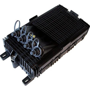 COMMSCOPE Mini-OTE 300-Series, Optical Terminal Enclosure, 4-port full-size Connector 1x2 tap, 4dB, no splitter, black, OTE-04MH-12-04TG03