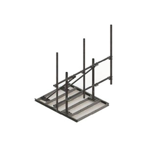COMMSCOPE 7ft FACE Single Non-Penetrating Roof Frames INCL (3) 2-7/8 in OD X 126 in PIPES .