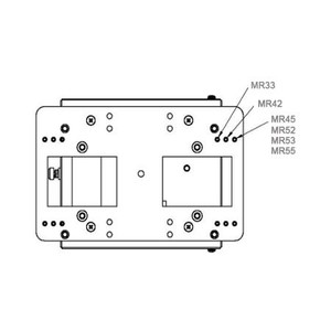 Adapter Plate for Meraki APs Allows mounting of Meraki APs on Right- Angle Bracket 521473, Conduit mount 211234 Made .06" Aluminum