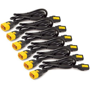 APC Power Cord Kit (6 ea), Locking, C13 to C14, 1.8m, North America. .