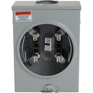 GRAINGER GRAINGER's UTRS101B Meter: 125 Amp Ringless-Horn Bypass Overhead or Underground Meter Socket .