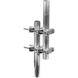 AMPHENOL pipe to pipe clamps set for 4240 series base antennas. galvanized steel w/stainless steel hdwr. Fits 1.5" to 4.5" OD pipe.