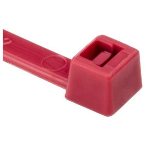 HELLERMANNTYTON UL Plenum Cable,Tie 12" Long; 50lb Tensile Strength PA66 Red (Pack of 100) .
