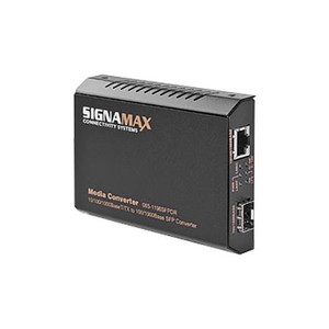 SIGNAMAX 10/100/1000 to 100/1000 SFP Media Converter 110V .