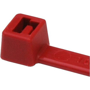 HELLERMANNTYTON UL PLENUM Cable Tie Locking Red 7.9" 50LB RED Black (Pack of 100) .