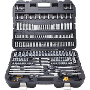 DEWALT 192 PC 1/2in, 1/4 in, & 3/8 in Drive Mechanics Tool Set .