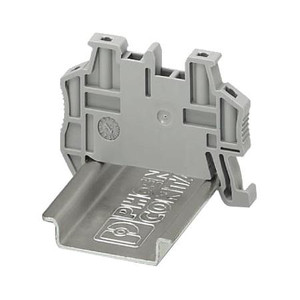 PHOENIX CONTACT End Clamp. Quick mounting end clamp for NS 35/7,5 DIN rail or NS 35/15 DIN rail, with marking option, width: 5.15 mm, color: gray