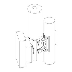 COMMSCOPE Small Cell 4G-5G Side Pole Mount - Three Sector (1 antenna / 1 radios) .