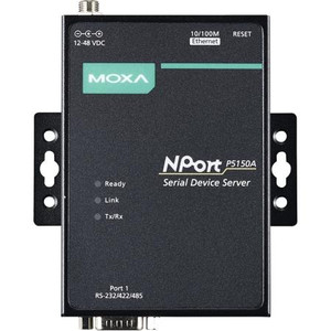 MOXA 1 port RS-232/422/485 with 10/100M RJ45 port PoE device server. 15KV serial surge protection, 12-48VDC input voltage. 0 to 60C.