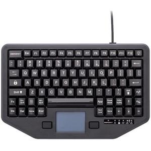 GAMBER JOHNSON Full Travel Keyboard Designed to fit into existing mobile mounting systems,this rugged keyboard is built for use in EMS,police vehicles.