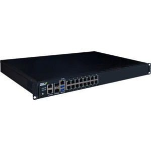 DIGI IT 16, console access server with 2 SFP+ Ports serial ports, RJ45 10/100/1G Ethernet and 16 RJ45 RS-232 ports