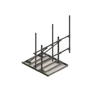 COMMSCOPE 10 ft FACE Single Non-Penetrating Roof Frames INCL (3) 2-7/8 in OD X 96 in PIPES .