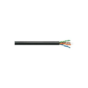 SUPERIOR ESSEX Copper Cable, 4 Pair, 23 AWG BBD Category 6, black polyethylene outer jacket .