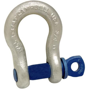 WIRELESS SOLUTIONS 3/8" shackle. 1 Ton load limit. Can be used to mount hoisting grips to towers. .
