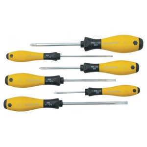 WIHA 6-Piece Slotted and Phillips Screwdriver Set ESD with Soft Fnish Grip .