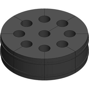 SABRE SITE SOLUTIONS 3/8" Standard Cushion, 9 Holes. .