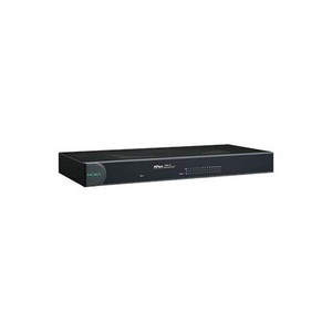 MOXA 16 Port RS-232/422/485 to Rackmount Device Server with RJ45 connectors and 88 to 300 VDC Power Input