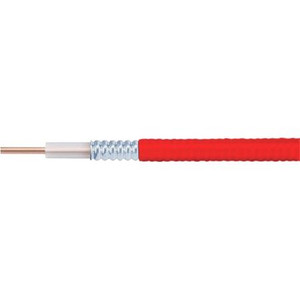 COMMSCOPE Heliax Plenum Air Dielectric Coaxial Cable, corrugated aluminum, 1/2" Red PVDF Jacket1/2" plenum-rated 3000' reel.