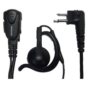 RITRON NT Series, Over-the- Ear earpiece, pendant microphone w/ PTT, 2 pin connector .
