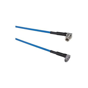 VENTEV BY RF INDUSTRIES 10 ft TFT-402-LF low-PIM coaxial cable assembly with QMA Male Right Angle to SMA Male Right Angle.